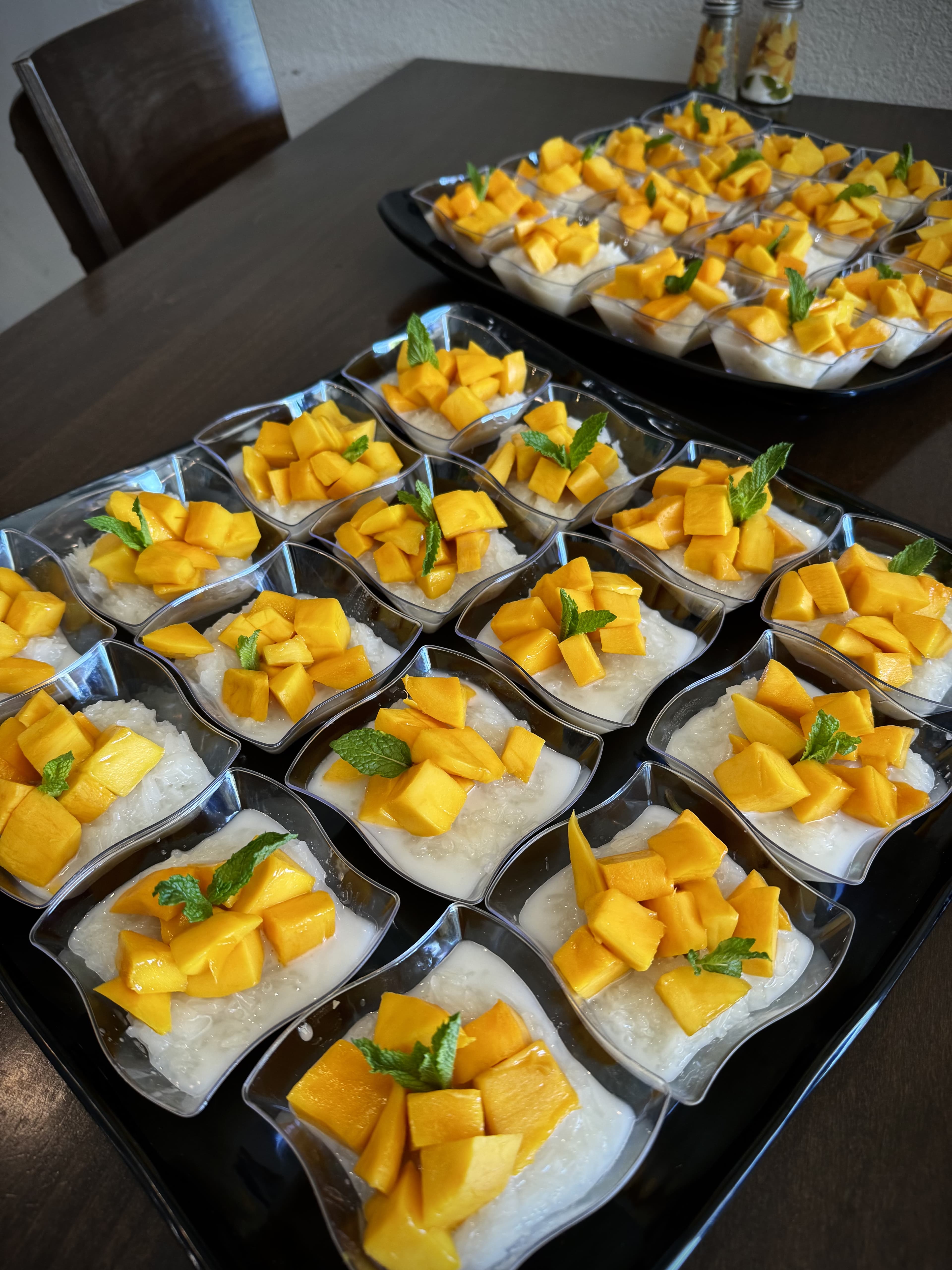 Traditional Thai dessert - mango sticky rice